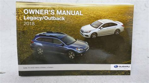 2018 Subaru Outback Owners Manual